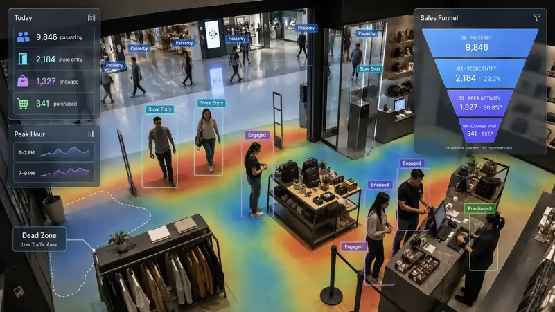 Dengan CCTV AI visibel.ai