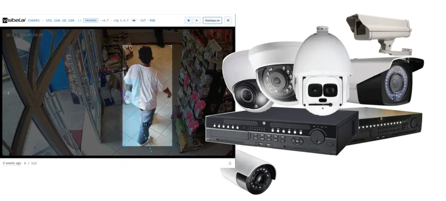 CCTV live stream screens